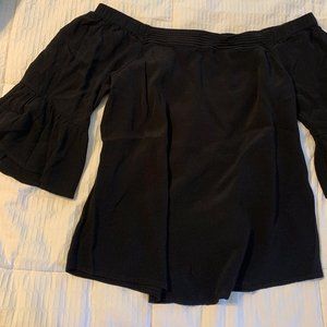 Naked Zebra | Black off the shoulder top